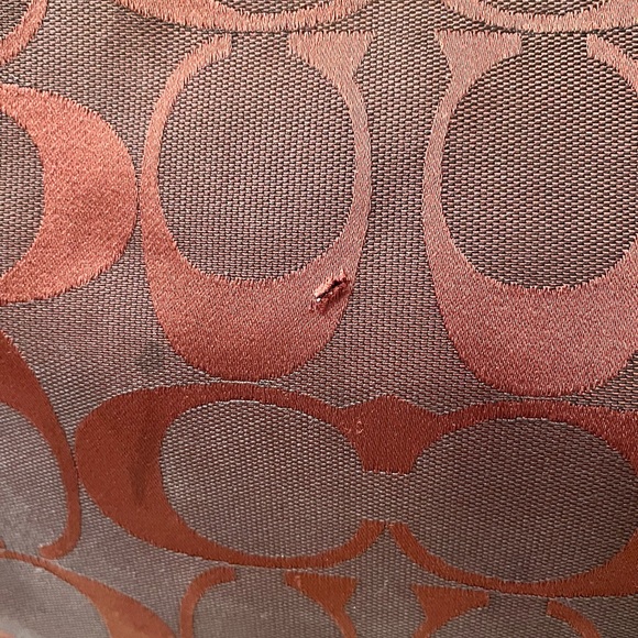 Coach Patent Leather Striped Shoulder Bag - Picture 4 of 7